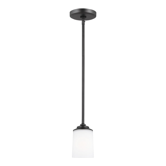 Generation Lighting. - 6130701-112 - One Light Mini-Pendant - Kemal - Midnight Black