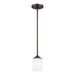 Generation Lighting. - 6130701-710 - One Light Mini-Pendant - Kemal - Bronze