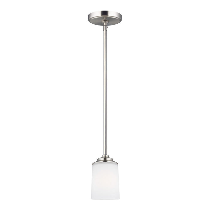 Generation Lighting. - 6130701-962 - One Light Mini-Pendant - Kemal - Brushed Nickel