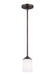 Generation Lighting. - 6130701EN3-710 - One Light Mini-Pendant - Kemal - Bronze