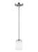 Generation Lighting. - 6130701EN3-962 - One Light Mini-Pendant - Kemal - Brushed Nickel