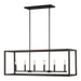 Generation Lighting. - 6634506-710 - Six Light Island Pendant - Moffet Street - Bronze