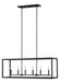 Generation Lighting. - 6634506EN-710 - Six Light Island Pendant - Moffet Street - Bronze