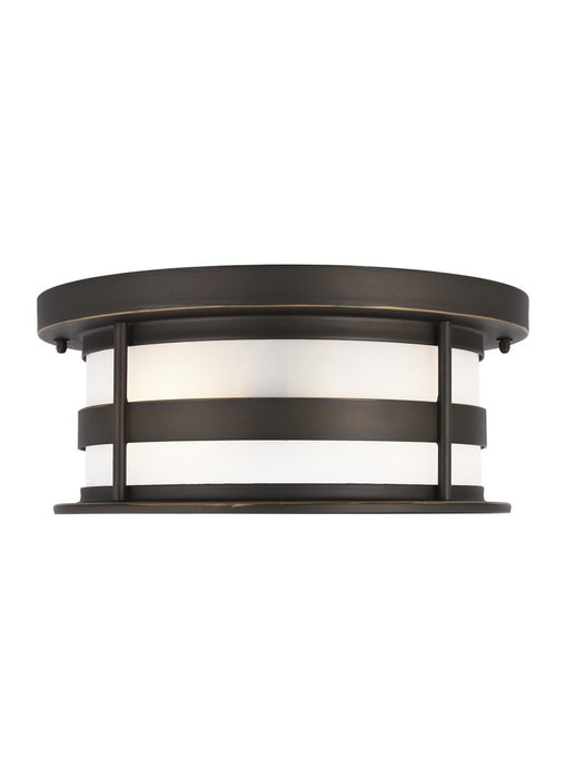 Generation Lighting. - 7890902EN3-71 - Two Light Outdoor Flush Mount - Wilburn - Antique Bronze