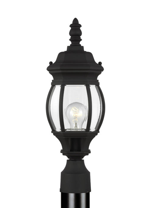 Generation Lighting. - 82202-12 - One Light Outdoor Post Lantern - Wynfield - Black