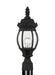 Generation Lighting. - 82202-12 - One Light Outdoor Post Lantern - Wynfield - Black