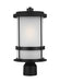 Generation Lighting. - 8290901EN3-12 - One Light Outdoor Post Lantern - Wilburn - Black