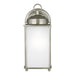 Generation Lighting. - 8593001-965 - One Light Outdoor Wall Lantern - New Castle - Antique Brushed Nickel