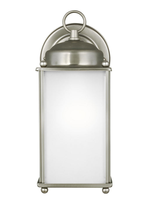 Generation Lighting. - 8593001EN3-965 - One Light Outdoor Wall Lantern - New Castle - Antique Brushed Nickel