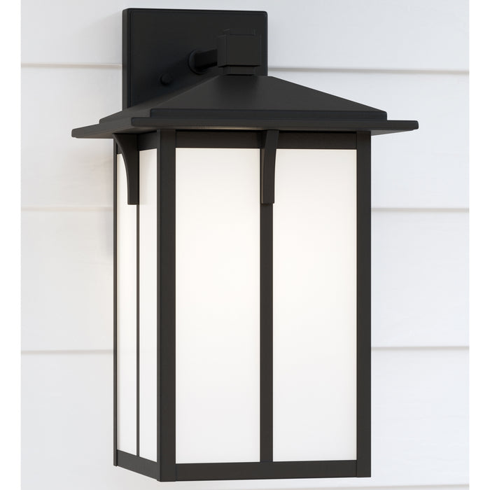 Generation Lighting. - 8652701-12 - One Light Outdoor Wall Lantern - Tomek - Black