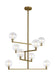 Visual Comfort Modern - 700GMBCR-LED927 - LED Chandelier - Gambit - Aged Brass