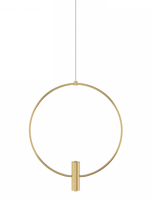 Visual Comfort Modern - 700MPLAY13NB-LED930 - LED Pendant - Layla - Natural Brass