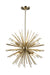 Artcraft - AC11443 - Eight Light Chandelier - Sunburst - Satin Brass