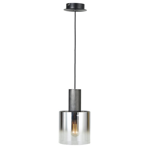 Artcraft - AC11520SM - One Light Pendant - Henley - Satin Black & Smoke Glass