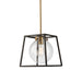 Artcraft - AC11601VB - One Light Pendant - Bridgetown - Black & Harvest Brass