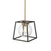 Artcraft - AC11601VB - One Light Pendant - Bridgetown - Black & Harvest Brass