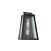 Artcraft - AC8106BK - One Light Outdoor Wall Mount - Charleston - Black, Vintage Gold