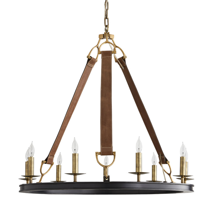 Arteriors - 84031 - Nine Light Chandelier - Chaney - Bronze