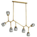 Arteriors - 89313 - Seven Light Chandelier - Smyth - Antique Brass