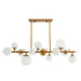 Arteriors - 89330 - 12 Light Chandelier - Troon - Antique Brass