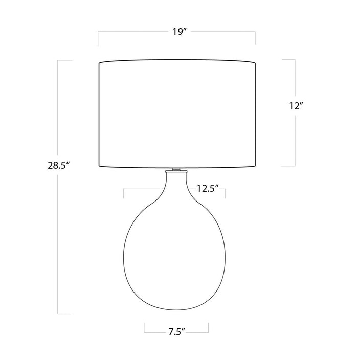 Regina Andrew - 13-1381 - One Light Table Lamp - Biscayne - Natural