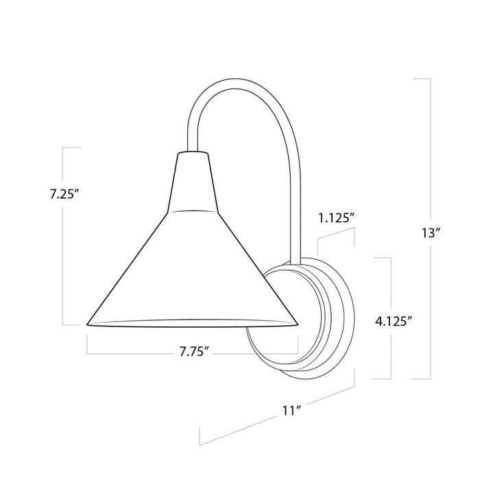 Regina Andrew - 15-1121ORB - One Light Wall Sconce - Dublin - Oil Rubbed Bronze