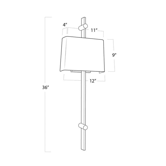 Regina Andrew - 15-1133NB - Two Light Wall Sconce - Taurus - Clear