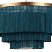 Regina Andrew - 16-1257BLU - Four Light Chandelier - Cabaret - Natural Brass