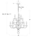 Regina Andrew - 16-1269 - 13 Light Chandelier - Caden - Blackened Iron