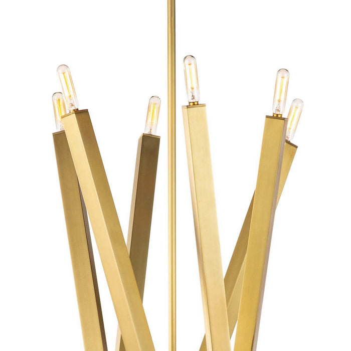 Regina Andrew - 16-1289NB - 12 Light Chandelier - Viper - Natural Brass