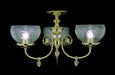 Framburg - 7523 PB - Three Light Flush / Semi-Flush Mount - Chancery - Polished Brass