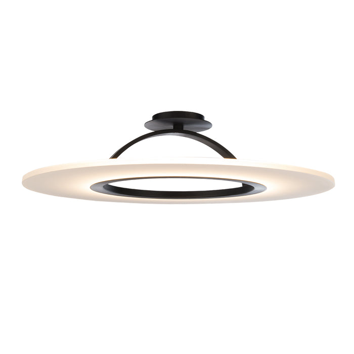 W.A.C. Lighting - FM-21728-BK - LED Convertible Semi-Flush Mount - Elektron - Black