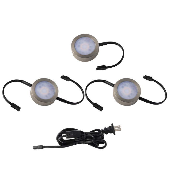 W.A.C. Lighting - HR-AC73-CS-BN - LED Puck Light Kit - Cct Puck - Brushed Nickel