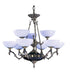 Framburg - 8409 FB - Nine Light Chandelier - Napoleonic - French Brass