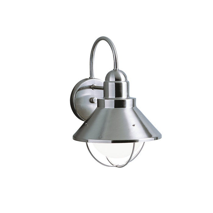 Kichler - 9022NI - One Light Outdoor Wall Mount - Seaside - Brushed Nickel