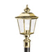 Kichler - 9913PB - One Light Outdoor Post Mount - Bay Shore - Polished Brass