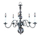 Framburg - 9125 MB - Five Light Chandelier - Jamestown - Mahogany Bronze