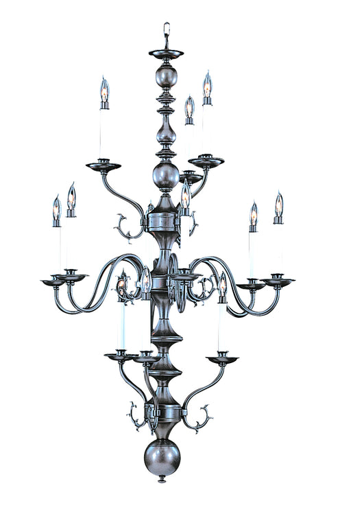 Framburg - 9132 MB - 12 Light Foyer Chandelier - Jamestown - Mahogany Bronze