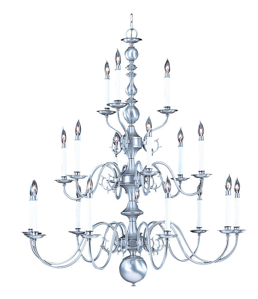 Framburg - 9148 SP - 18 Light Foyer Chandelier - Jamestown - Satin Pewter