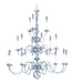 Framburg - 9148 SP - 18 Light Foyer Chandelier - Jamestown - Satin Pewter