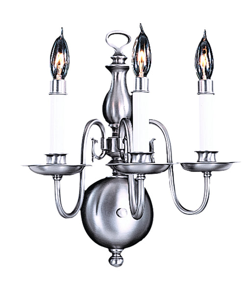 Framburg - 9123 SP - Three Light Wall Sconce - Jamestown - Satin Pewter