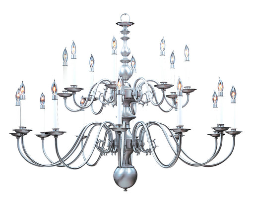 Framburg - 9138 SP - 20 Light Foyer Chandelier - Jamestown - Satin Pewter