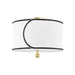 Mitzi - H381602-AGB - Two Light Semi Flush Mount - Zara - Aged Brass