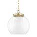 Mitzi - H457701L-AGB - One Light Pendant - Sasha - Aged Brass