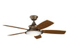 Kichler - 310204WCP - 52"Ceiling Fan - Cameron - Weathered Copper Powder Coat