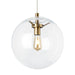 Visual Comfort Modern - 700TDPLNPCR - One Light Pendant - Palona - Aged Brass