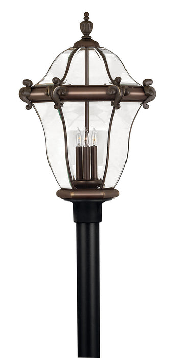 Hinkley - 2447CB - LED Post Top/ Pier Mount - San Clemente - Copper Bronze