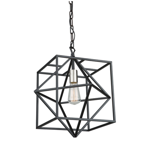 Artcraft - AC11201PN - One Light Pendant - Roxton - Matte Black & Polished Nickel