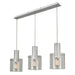 Artcraft - AC11522CL - Three Light Island Pendant - Henley - Brushed Aluminum & Clear Glass