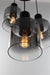 Artcraft - AC11523SM - Three Light Chandelier - Henley - Satin Black & Smoke Glass